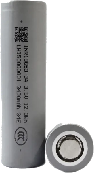 18650 Lithium Cell — Ø18 × 65 mm