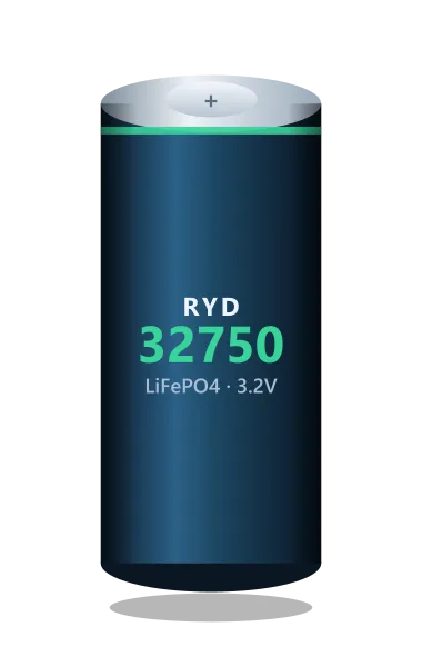 32750 Lithium Cell — Ø32 × 75 mm