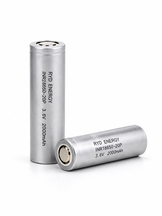 18650 cylindrical cell and terminal detail